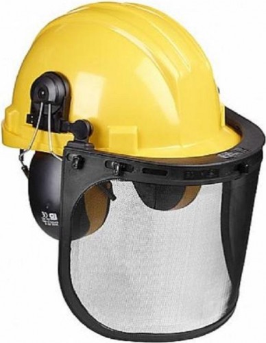 Шлем защитный CHAMPION комбинированный (шлем + наушники + сетка) С1001 [C1001] в Москве