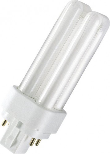 Лампа люминесцентная OSRAM CFL DULUX компактная неинтегрированная d/e 18w/840 g24q-2 10 [4050300017617] в Москве