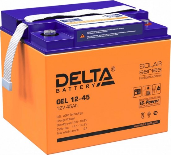 Аккумулятор DELTA GEL 12-45 (AGM+GEL) в Великих Луках