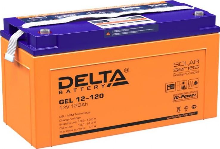 Аккумулятор DELTA GEL 12-120 (AGM+GEL) в Великих Луках