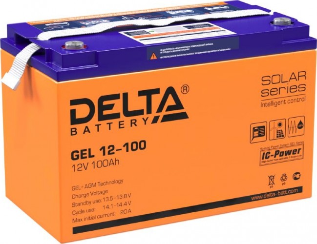 Аккумулятор DELTA GEL 12-100 (AGM+GELl) в Великих Луках