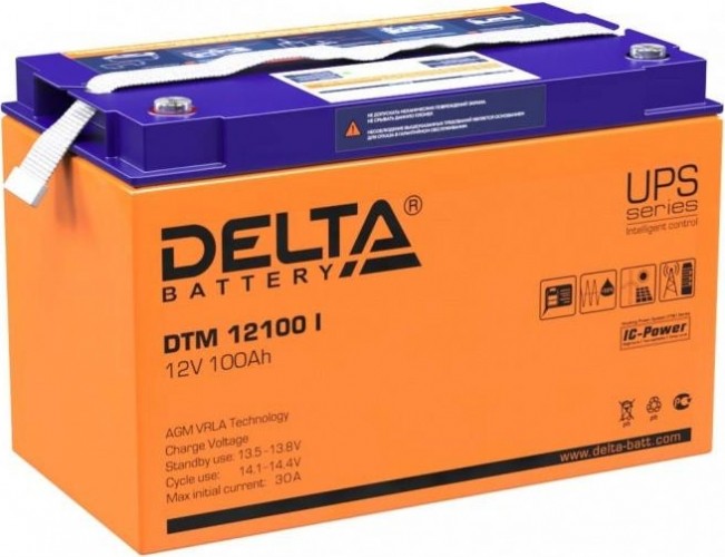 Аккумулятор DELTA DTM 12100 I в Москве