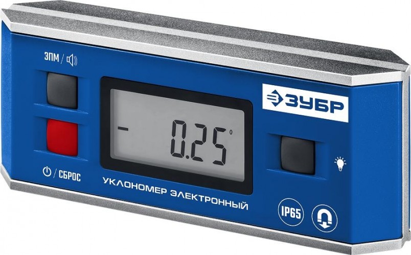 Уровень электронный ЗУБР ПРОФЕССИОНАЛ магнитный, подсветка, автоповорот [34745_z01] в Челябинске
