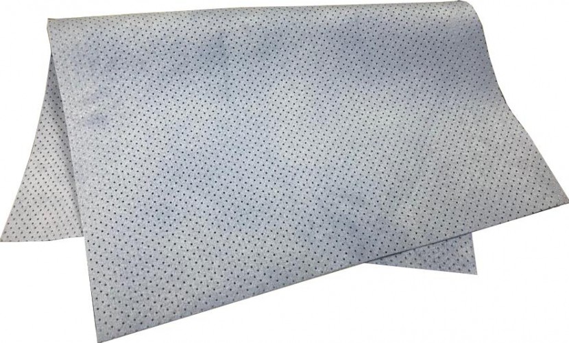 Замша искусственная COMET PVC 300 gsm (40х55 см), перфорированная голубая [300P] в Самаре