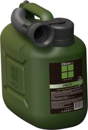 Канистра для ГСМ и технических жидкостей OKTAN Профи 5 литров зеленая [А1-01-07] в Москве