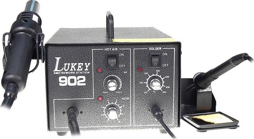 Паяльная станция LUKEY 902 фен + антистатический паяльник [12-0045-4] в Великих Луках