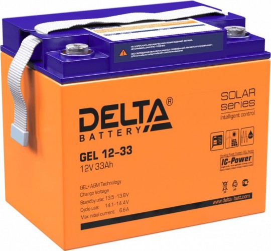 Аккумулятор DELTA GEL 12-33 (AGM+GEL) в Великих Луках