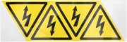 Наклейка Rexant 56-0006-4 «Опасность поражения электротоком» 85х85х85 мм