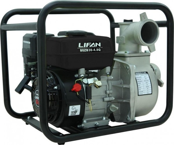 Мотопомпа бензиновая LIFAN 80ZB30-4.8Q для слабозагрязненной воды [80ZB30-4.8Q] в Курске