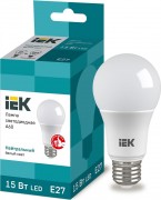 Лампа светодиодная IEK A60 15Вт 4000К Е27 Шар [LLE-A60-15-230-40-E27]